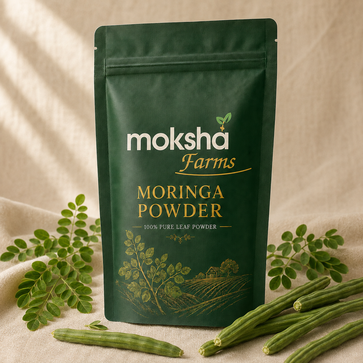 Moringa Powder | 100% Pure | Farm-Fresh from Andhra Pradesh