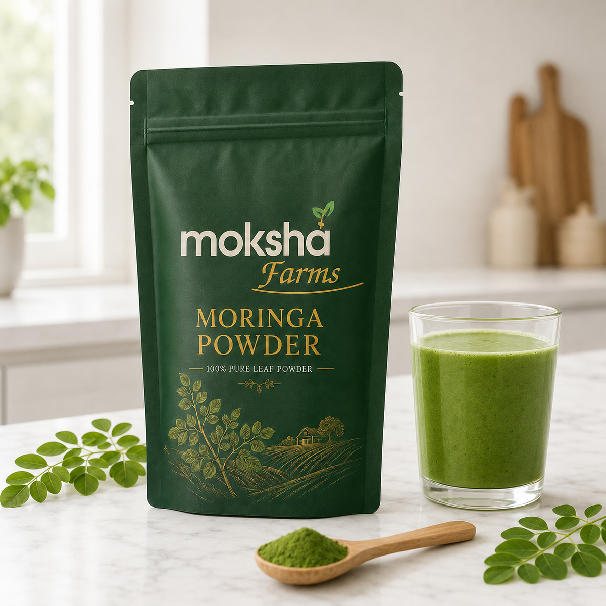 Moringa Powder | 100% Pure | Farm-Fresh from Andhra Pradesh